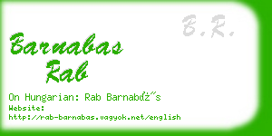 barnabas rab business card